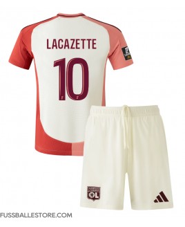 Günstige Olympique Lyonnais Alexandre Lacazette #10 3rd trikot Kinder 2024-25 Kurzarm (+ Kurze Hosen)